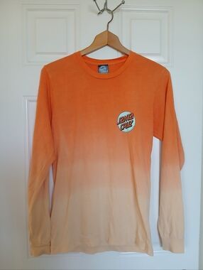 Santa Cruz Ombre Orange Long Sleeve Tee